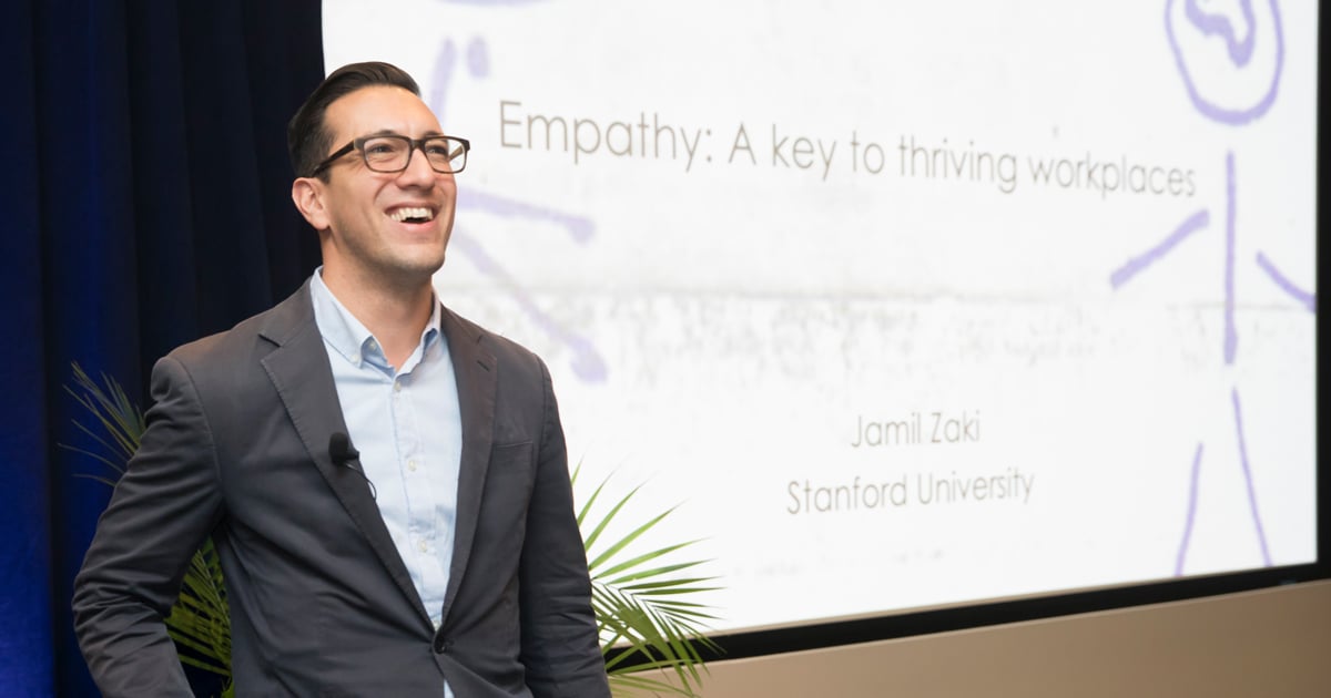 Keynote Speaker Dr. Jamil Zaki, Professor, Psychology, Stanford University talked about how empathy is an organizational superpower.