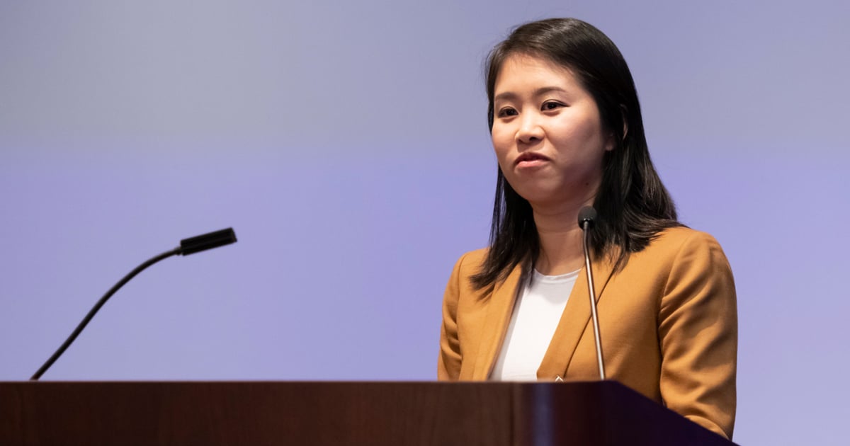 Young Ji Kim, Assistant Professor, Organizational Communication, UC Santa Barbara, presented on Making Dispersed Collaboration Work.