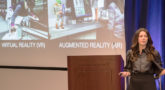 Keynote Speaker Dr. Helen Papagiannis shared how Technology Is Shaping the New Reality.